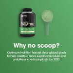 پودر کراتین مونوهیدرات میکرونیزه Optimum Nutrition (ON) 1200 گرم - بی‌طعم