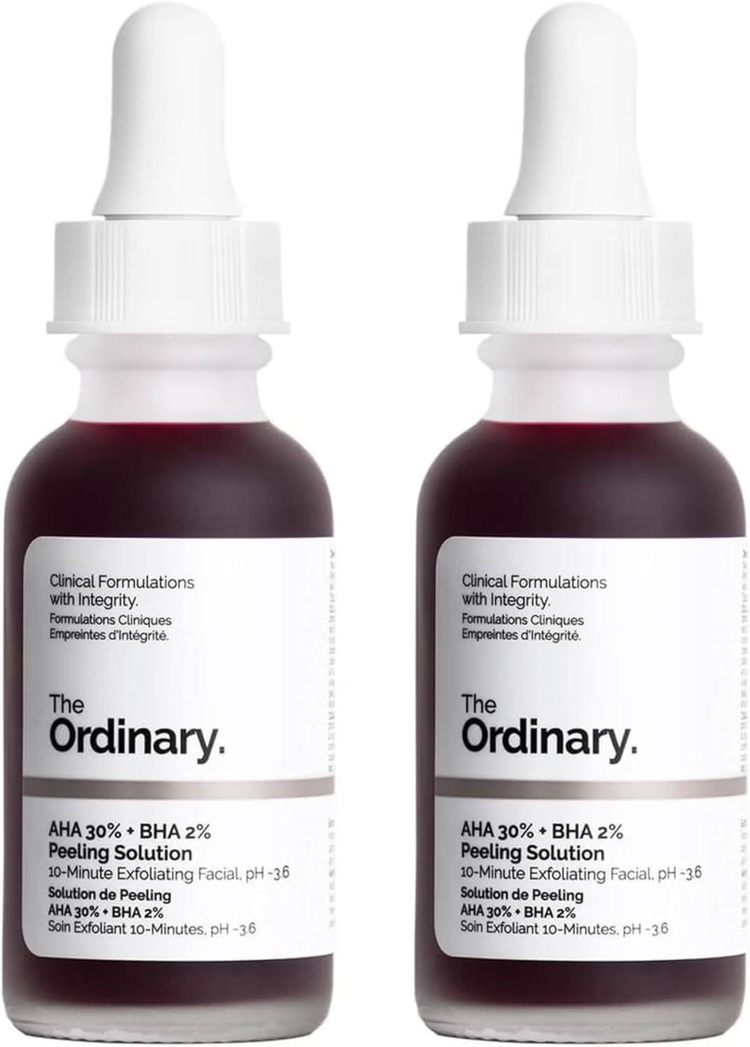 محلول لایه‌بردار THE ORDINARY AHA 30% + BHA 2% — پک 2 عددی 30 میلی‌لیتر