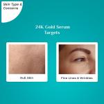 سرم صورت طلایی 24K پیلگریم با نیاسینامید و هیالورونیک 20 میلی‌لیتر