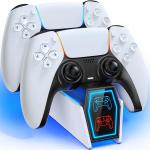 ایستگاه شارژ FALAMIAO برای کنترلر PS5 — شارژ سریع دوگانه 2 ساعته