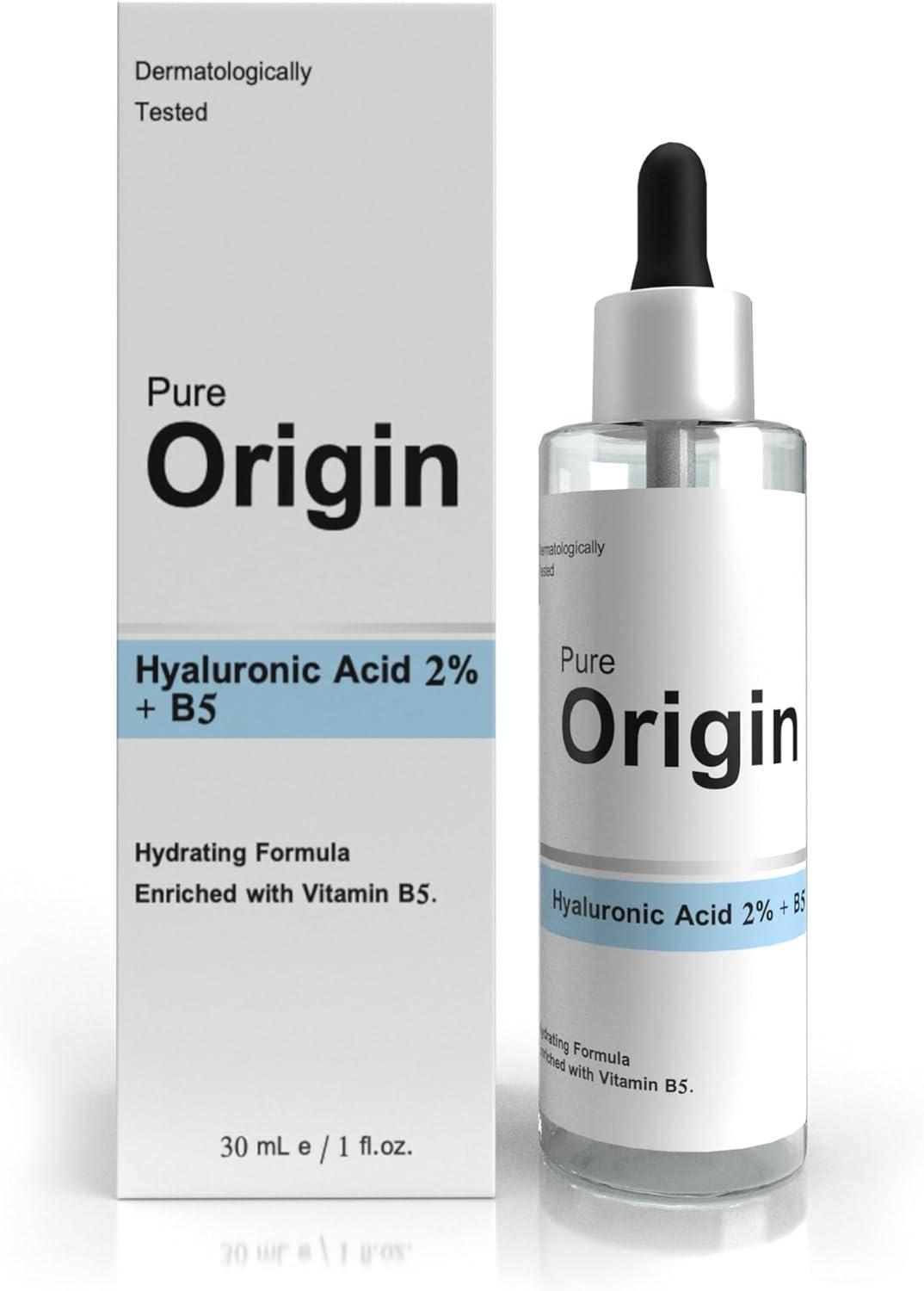 سرم صورت پیور اوریجین 2% اسید هیالورونیک + B5 — 30 میل