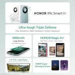 گوشی HONOR X9c Smart 5G | 12GB رم، 256GB حافظه، سفید مهتابی (نسخه امارات)
